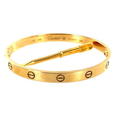 bracelet love cartier or jaune|authentic cartier love bracelet.